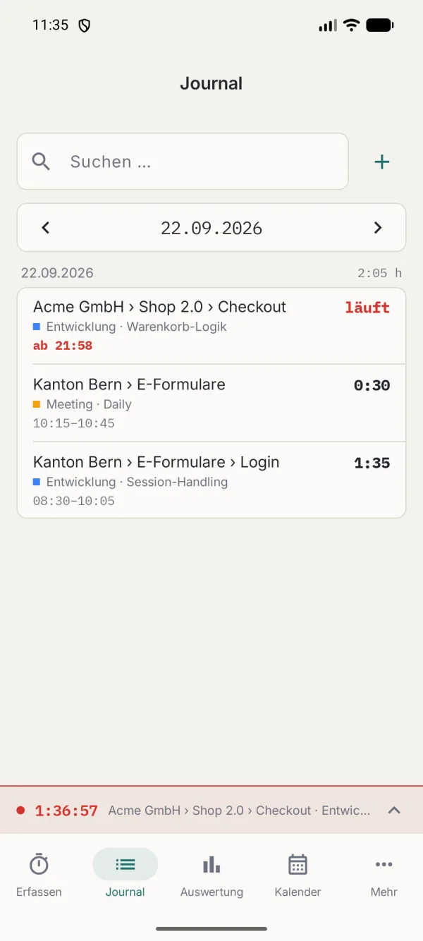 Android: Journal der Woche